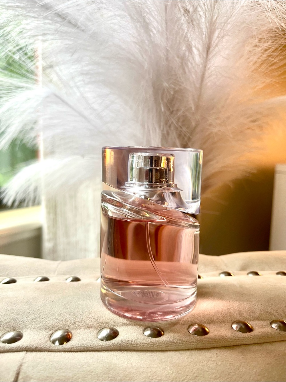 Hugo Boss Femme Eau de Parfum Spray EDP 2.5 oz Used Once Pink